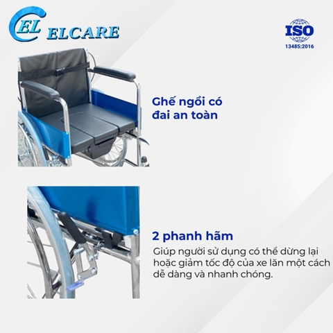 Xe Lăn Bô Thường, Không Phanh Tay- ALK956-46