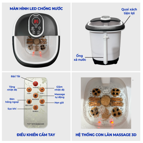 Bồn Ngâm Chân Cao Cấp Nhật Bản Oromi ORM-KW610H New