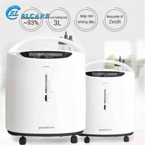 Máy Tạo Oxy 3 Lít Yuwell 8F-3AW Kèm Khí Dung New