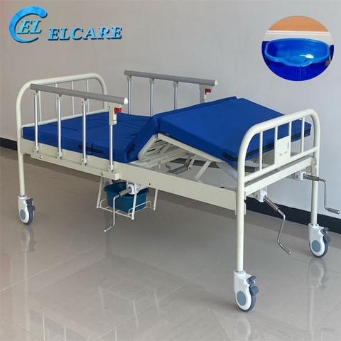 GIƯỜNG BỆNH NHÂN GBM-097 03 TAY QUAY CÓ CHẬU GỘI ĐẦU NEW