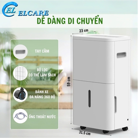 Máy Hút Ẩm Không Khí Oromi JK-S02 - Máy Hút Ẩm Công Suất 40L New