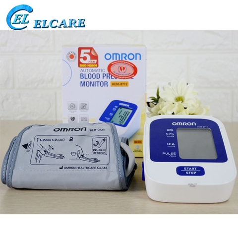 Máy đo huyết áp bắp tay Omron Hem 8712