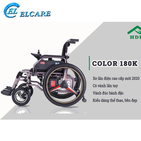 Xe lăn điện COLOR 180K vành đúc