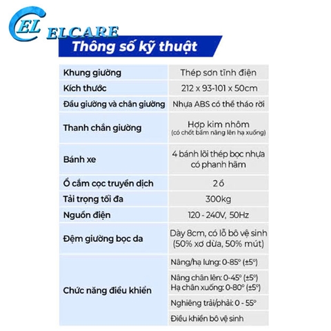 Oromi ZL-FH-Q02 - Giường Y Tế Điện Có Bô New