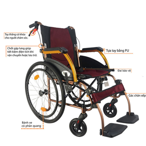 Xe Lăn Siêu Nhẹ Lucass X65 New