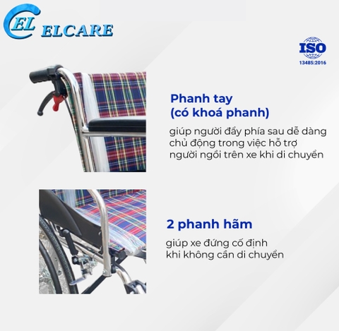 Xe Lăn Hợp Kim Nhôm Gấp Gọn XL-24