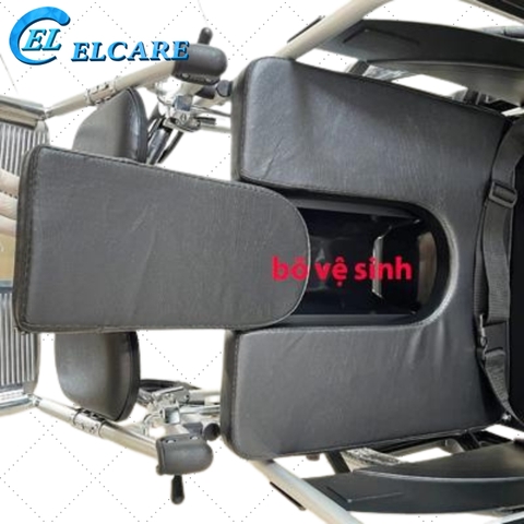 Xe Lăn Hợp Kim Nhôm Cao Cấp Lucass X72 Ngà Nằm Kèm Bô Vệ Sinh
