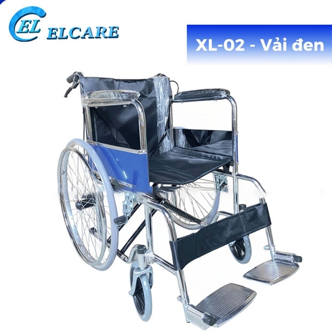 Xe Lăn Khung Thép Mạ Crom Gấp Gọn, Có Phanh Tay - XL-02
