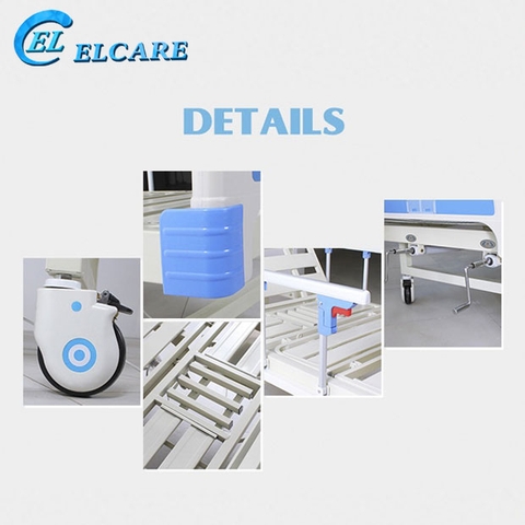 Giường Bệnh Nhân Lucass GB2 - Giường Y Tế 2 tay Quay