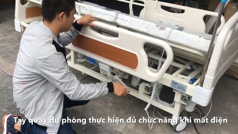 Giường Bệnh Nhân Lucass GB-4E - Giường Điện Đa Năng New