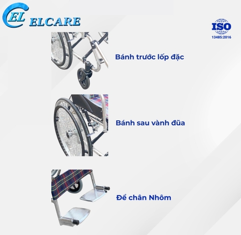 Xe Lăn Hợp Kim Nhôm Gấp Gọn XL-24