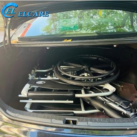 Xe Lăn Hợp Kim Nhôm Cao Cấp Lucass X72 Ngà Nằm Kèm Bô Vệ Sinh