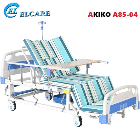 Giường Bệnh Nhân AKIKO A85-04 - Giường Y Tế 4 Tay Quay New