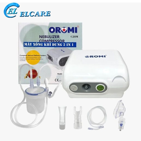 Máy Xông Khí Dung Và Hút Mũi Oromi C28M- Dòng Chuyên Xông Tích Hợp Hút 2 Trong 1