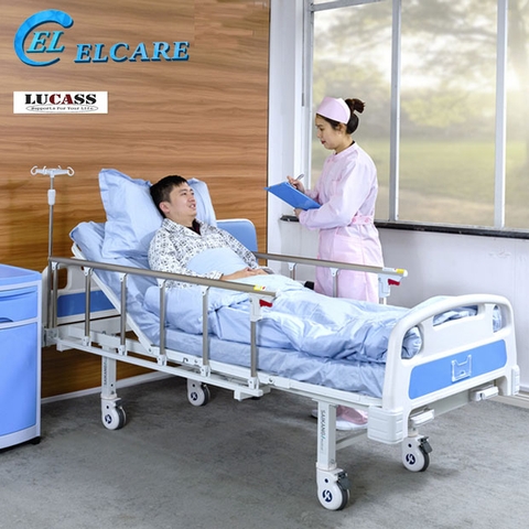 Giường Bệnh Nhân Lucass GB2 - Giường Y Tế 2 tay Quay New