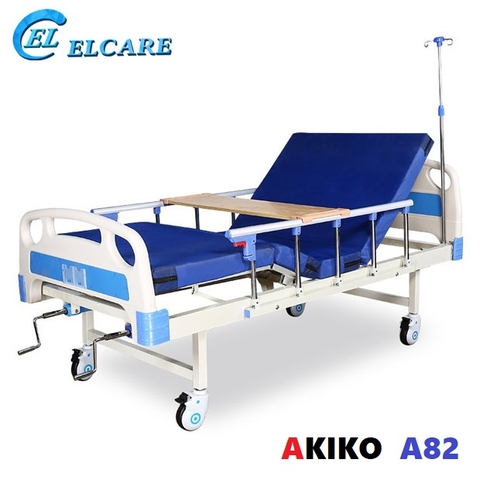 Giường Bệnh Nhân AKIKO A82 - Giường Y Tế 2 Tay Quay New
