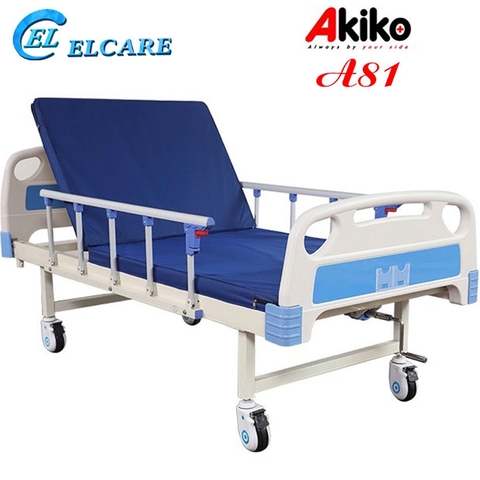 Giường Bệnh Nhân AKIKO A81 - Giường Y Tế 1 Tay Quay New
