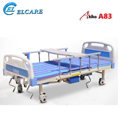 Giường Bệnh Nhân AKIKO A83 - Giường Y Tế 3 Tay Quay New
