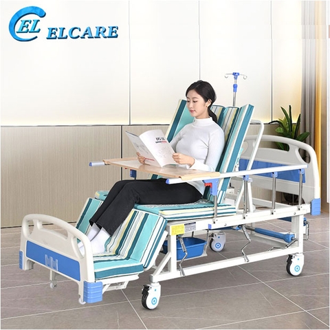 Giường Bệnh Nhân AKIKO A85-04 - Giường Y Tế 4 Tay Quay New
