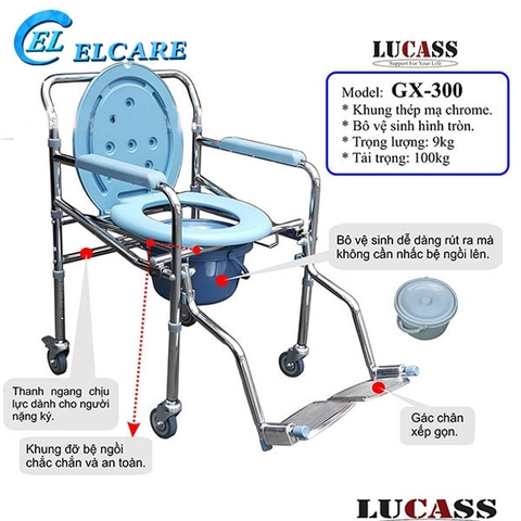 Ghế bộ vệ sinh Lucass GX 300