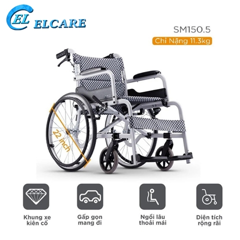 Xe lăn cao cấp thế hệ mới Karma Soma 105 New