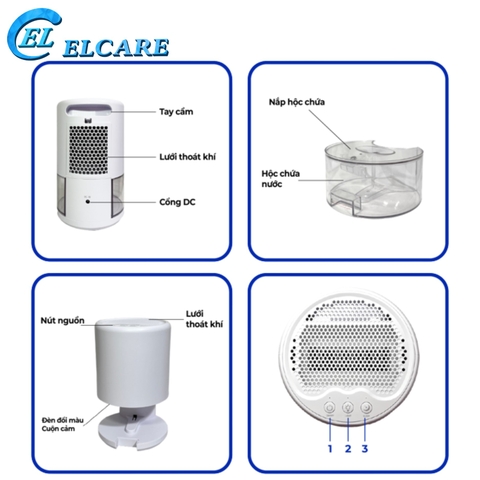 Máy Hút Ẩm Oromi H2105 Máy Hút Ẩm Không Khí Mini New