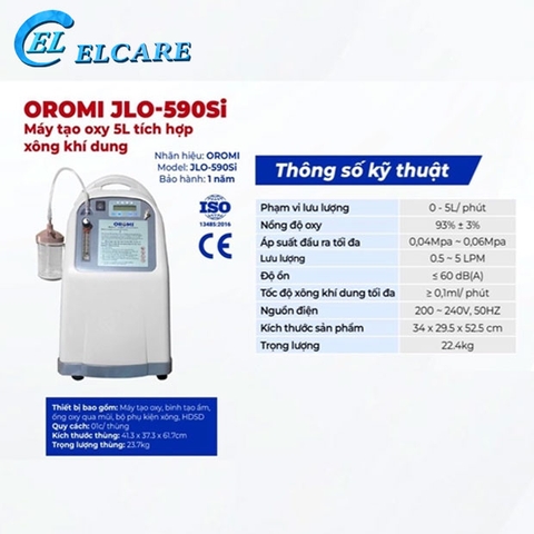 Máy Tạo Oxy Công Nghệ Nhật Bản OROMI JLO-590Si (5L) New