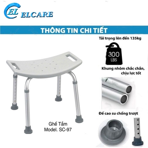 Ghế Tắm Khung Nhôm Lucass SC97