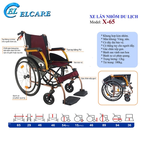 Xe Lăn Siêu Nhẹ Lucass X65 New