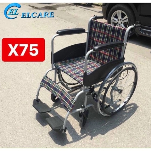 Xe lăn Lucass X75/X75J có phanh, gấp gọn tiện lợi