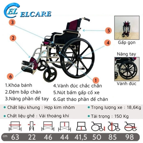 Xe lăn bánh đúc Lucass X90 New