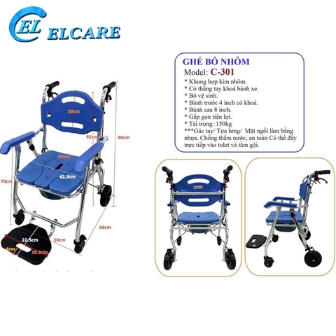 Ghế Bô Vệ Sinh Xe Đi Tắm C-301