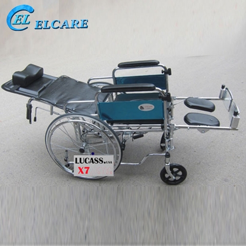 Xe lăn đa năng Lucass X7A  có bô vệ sinh, ngả nằm New