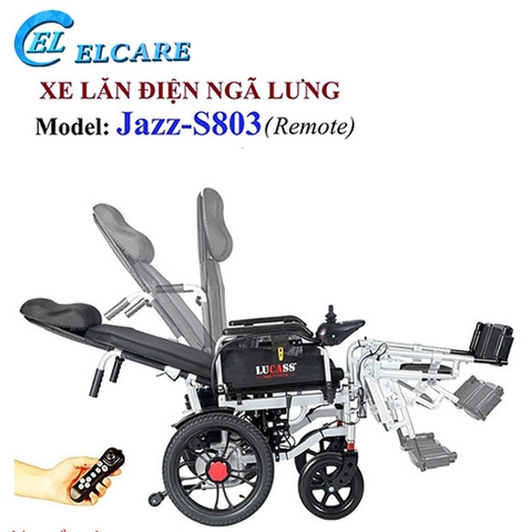 Xe lăn điện ngả lưng LUCASS JAZZ S803 (có Remote)