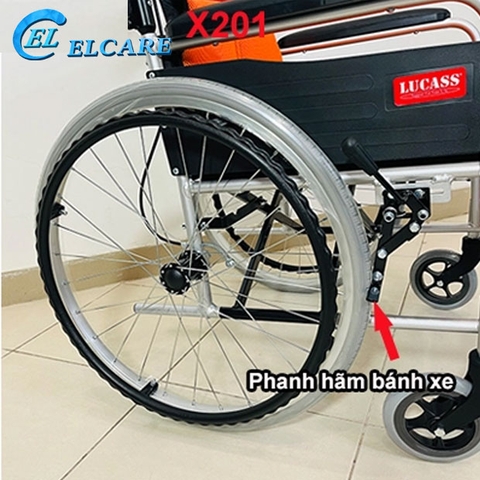 Xe lăn khung hợp kim nhôm Lucass X201 New