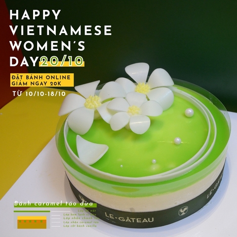 Các mẫu bánh lạnh chào mừng ngày 20/10