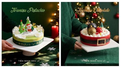 Bộ đôi tiramisu giáng sinh - Ngọt ngào & rực rỡ