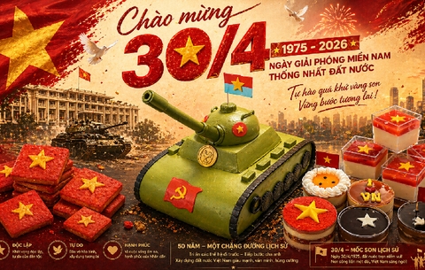 Ngọt ngào mừng đại lễ 30/4