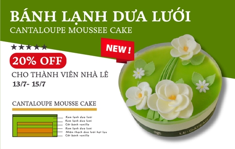Bánh lạnh dưa lưới, mùa hè thanh mát