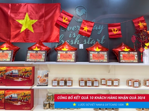 CÔNG BỐ KẾT QUẢ CHƯƠNG TRÌNH QUÀ TẶNG 30/4 – MỪNG NGÀY LỄ LỚN CỦA DÂN TỘC!