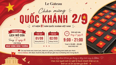 CHÀO MỪNG QUỐC KHÁNH 2/9/2026