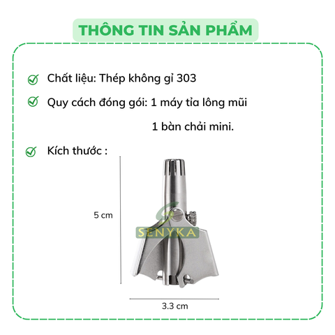 Dụng cụ tỉa lông mũi cầm tay tiện lợi, chất liệu thép không rỉ bền bỉ - Dạng que