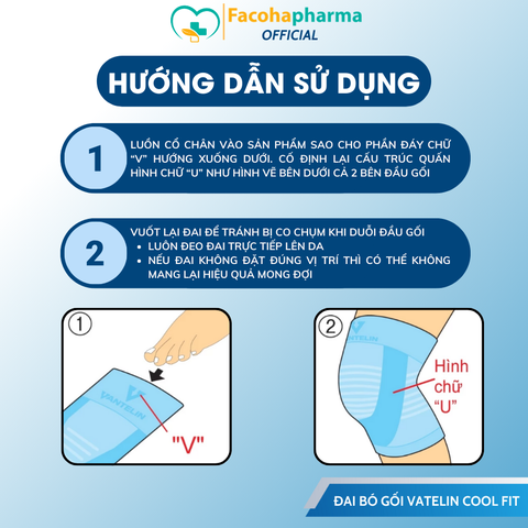 Đai bó gối thể thao Vantelin Cool Fit mềm mại, co giãn tốt giúp bảo vệ đầu gối - MADE IN JAPAN