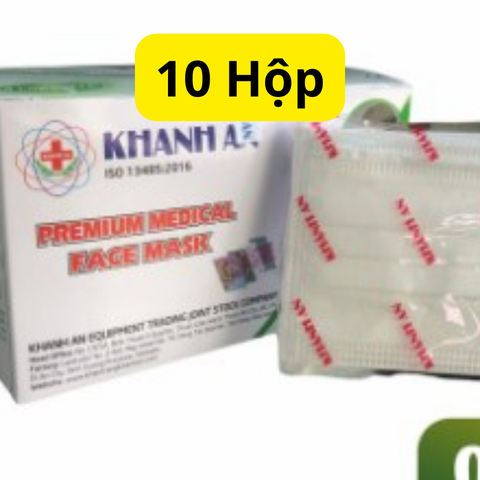 Khẩu trang y tế 4 lớp kháng khuẩn Khánh An 50 cái/hộp
