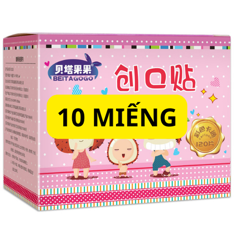 Băng keo cá nhân hình dễ thương chống thấm nước hộp 120 miếng