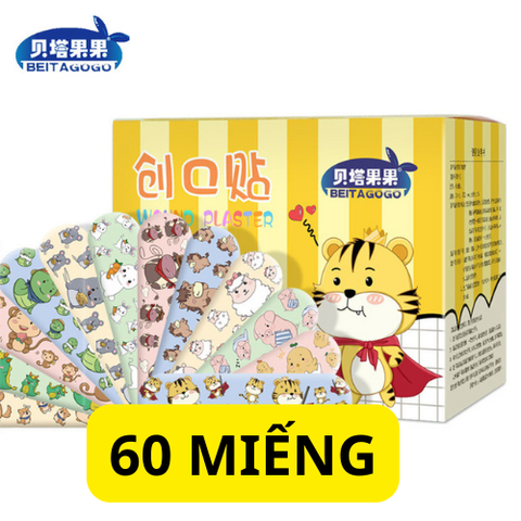 Băng keo cá nhân hình dễ thương chống thấm nước hộp 120 miếng