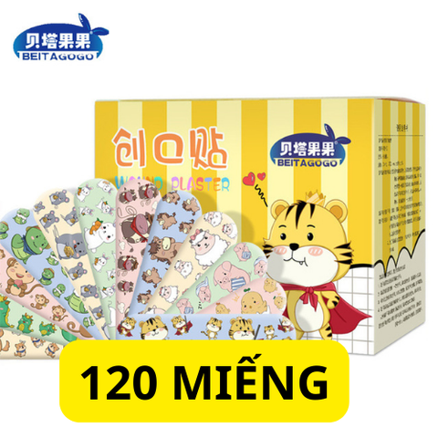 Băng keo cá nhân hình dễ thương chống thấm nước hộp 120 miếng