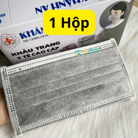 Khẩu trang y tế 4 lớp kháng khuẩn Khánh An 50 cái/hộp