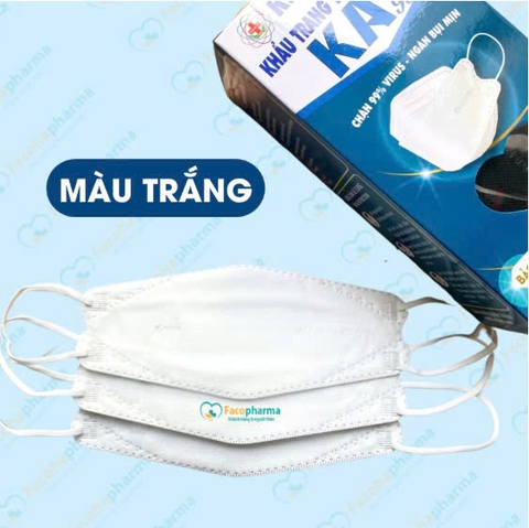 Khẩu trang 4D KA99 Khánh An chống bụi mịn 4 lớp cao cấp hộp 30 cái