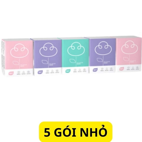 Khăn giấy khô mini bỏ túi nhỏ gọn giúp giữ vệ sinh cá nhân mọi nơi gói 7 tờ